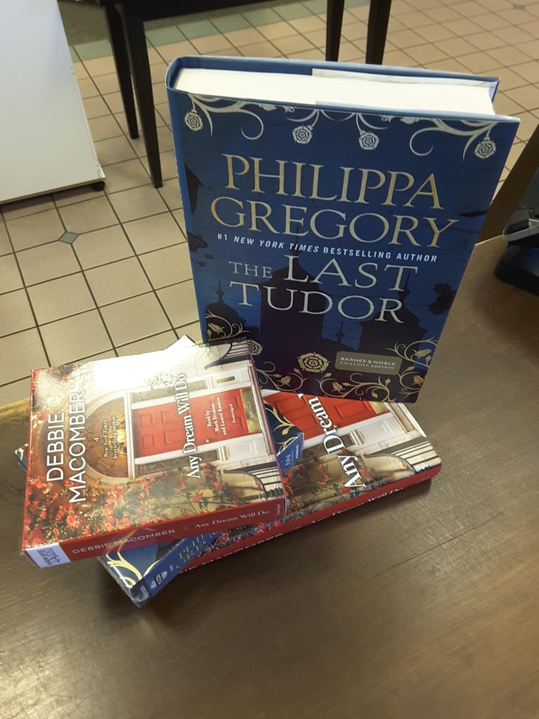 bnstaugustine's tweet photo. #NewReleaseTuesday grab your #bnexclusiveedition of Philippa Gregory's latest, #royalintrigue not for you, try Debbie Macomber's newest https://t.co/uuNmOociMf