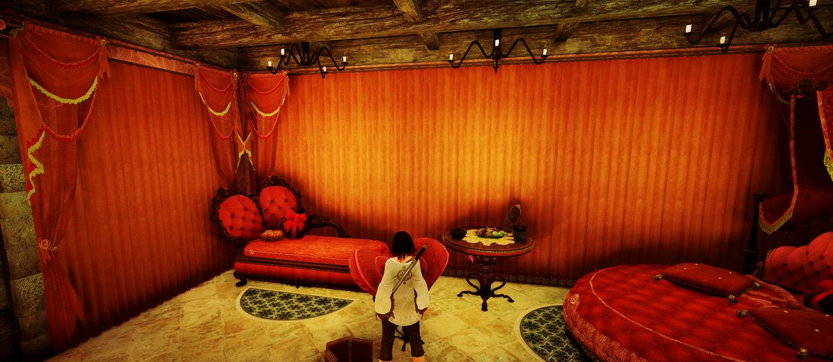 ほん 黒い砂漠 Twitterren ハウジングに関する少し役立つ小ネタ ドレープカーテンとタブドレープカーテンは同じ場所に重ねて配置可能 マゴリアクジラやラブリー等の課金カーテンも出来ました ハウジングは配置を工夫するだけで色んな遊び方が広がって楽しいですね 黒い