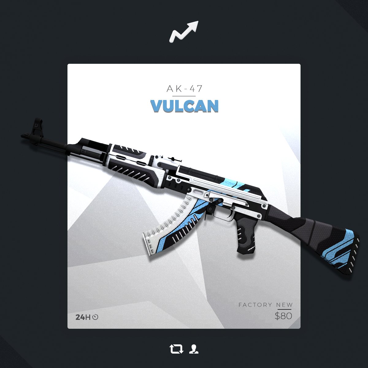 AK-47 VULCAN GIVEAWAY👾

TO ENTER
1️⃣ RETWEET + FOLLOW US
2️⃣ VISIT GLEAM PAGE bit.ly/fadepackgg

⏱ 24-HOURS