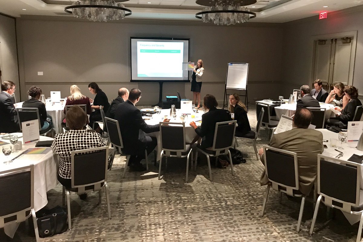 MCC_DLoon's tweet photo. Finance Executives Forum @MN_Chamber covering hot topic of IDing &amp; Mitigating Risks for today's companies. Thx @Lockton @BankofAmerica https://t.co/6qHJTApfrX