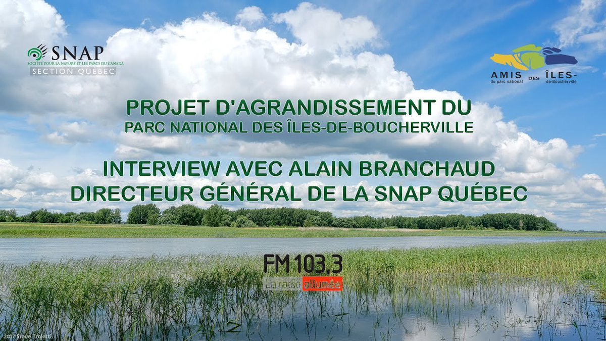 amiduparc's tweet photo. Entrevue avec Alain Branchaud #SNAPQC Agrandissement du parc national des Îles-de-Boucherville #ouidansmacour #sepaq https://t.co/HtzsyNCvtX https://t.co/yhXLKSjS8v