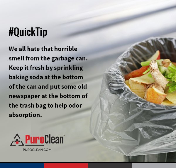 PuroCleanOak's tweet image. #QuickTip: Check out how to freshen up your garbage can with a quick baking soda #DIY