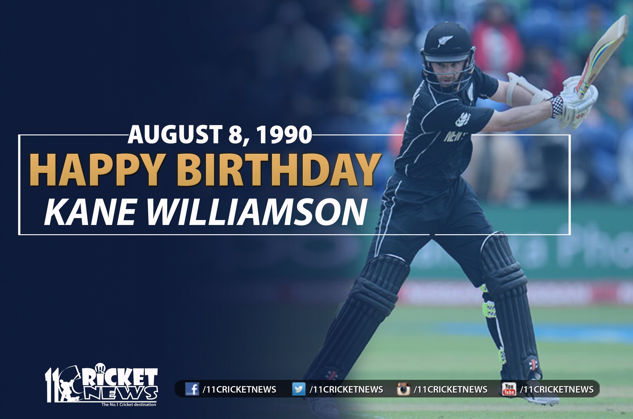 Happy Birthday \"Kane Williamson\". He turns 27 today 