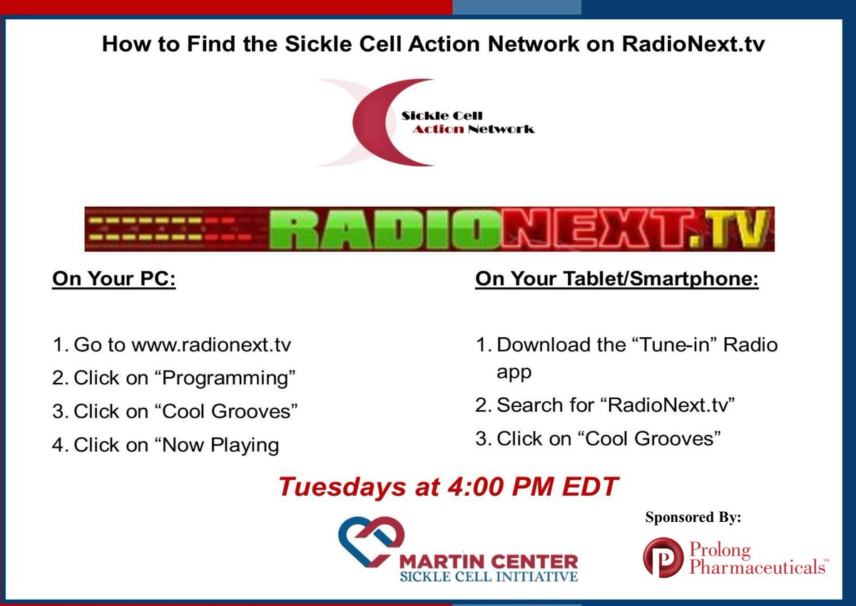 MartinCenter's tweet photo. "Stand up and Fight!" That's the motto of today's guest on the Sickle Cell Action Network Show. He's 53 and he has a story to tell! https://t.co/eKM8y1H9Xa