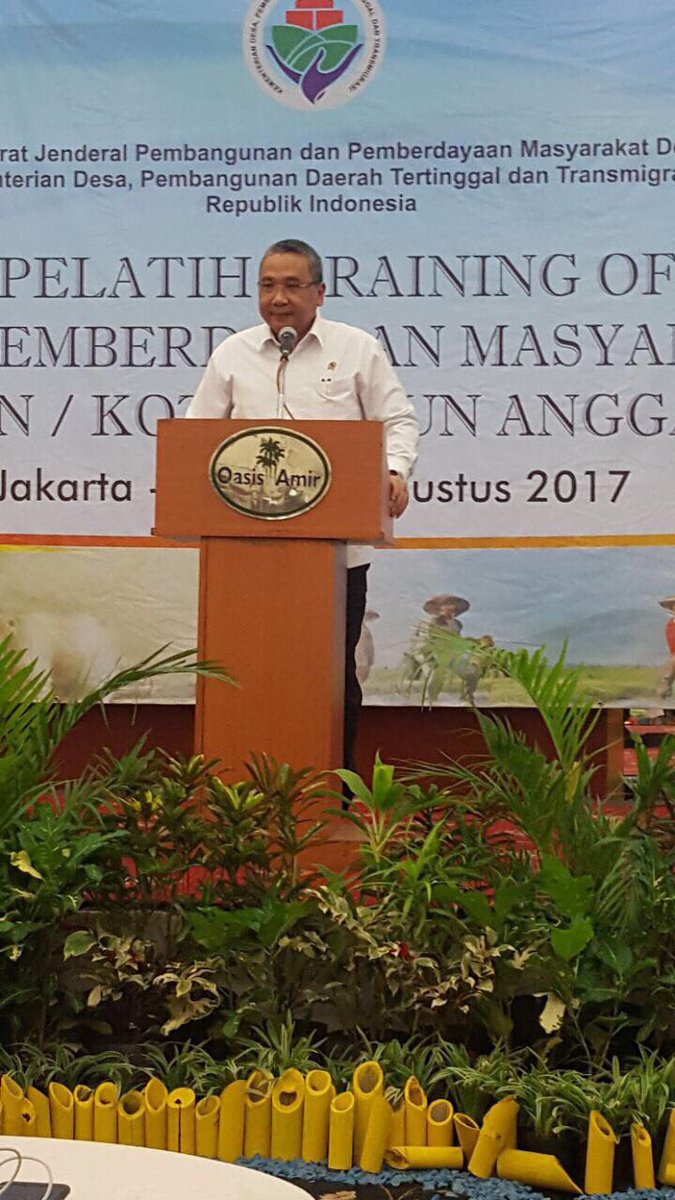 1. Pak Mendes PDTT <a href="/EkoSandjojo/">Eko P. Sandjojo</a> membuka acara TOT TAPM, Jakarta 06 - 13 Agustus 2017.