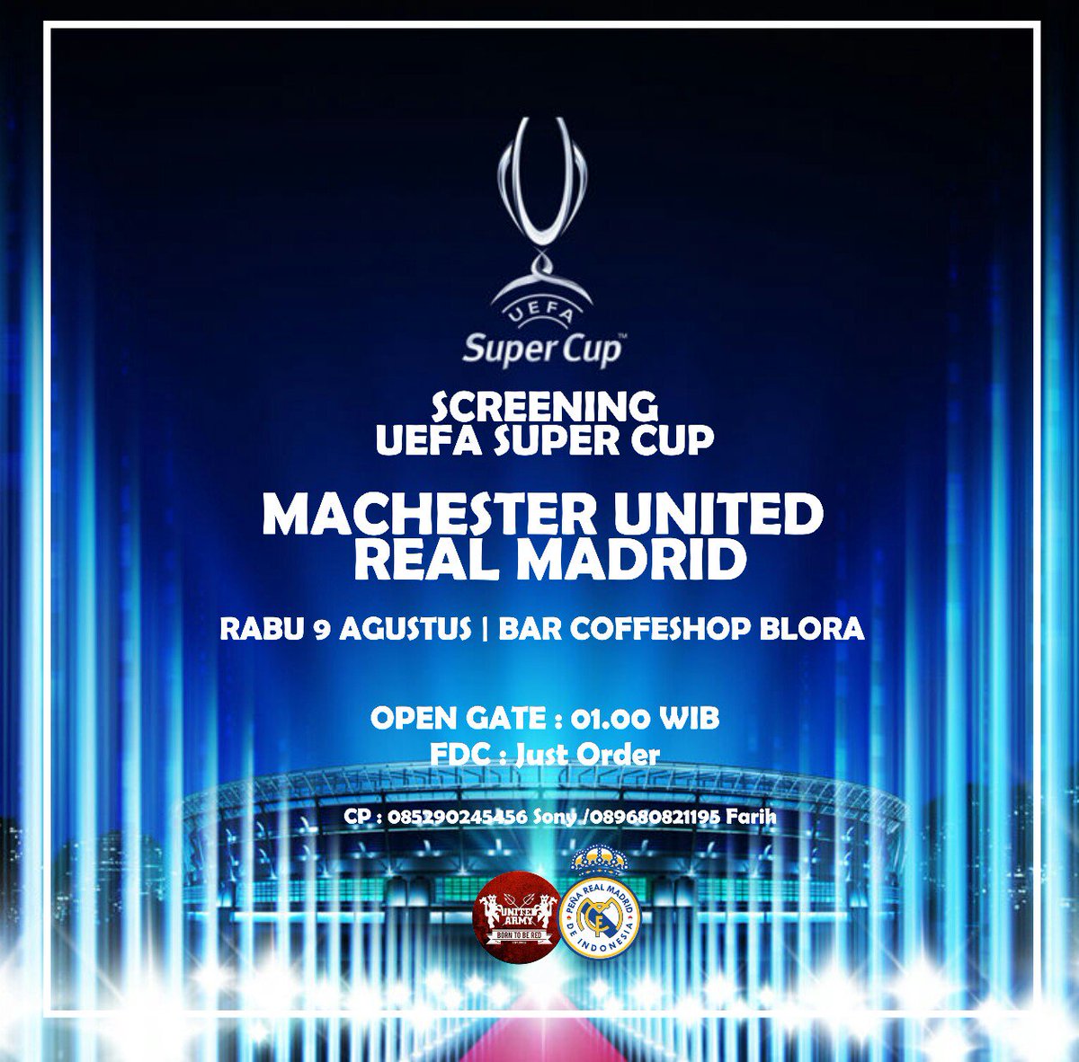 UEFA Super Cup | Manchester United V Real Madrid |Bar Coffe Shop Blora | Rabu,9 Agustus | OG : 01:00  WIB. Dont Miss It.  <a href="/info_Blora/">INFO BLORA</a>