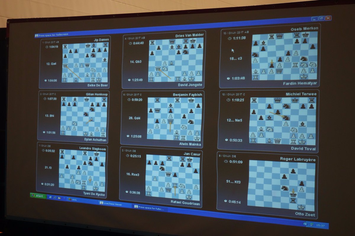 32 live borden bij #ONJK 2017 -in alle groepen wel enkele partijen goed te volgen onjk.nl