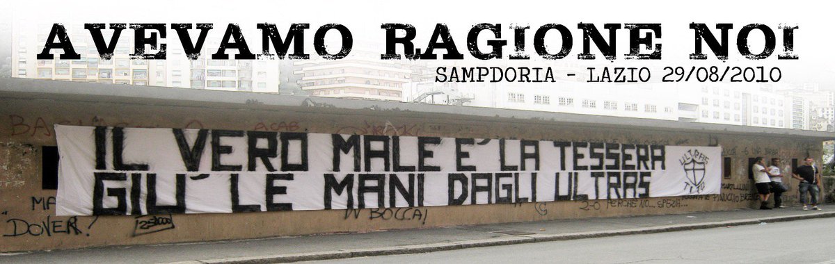 sarettagsc's tweet photo. COMUNICATO: FINE TESSERA DEL TIFOSO. https://t.co/7dvP7E7eNR
#noallatesseradeltifoso
#notdt
#ulras
#ultrastito https://t.co/RXA1T6wRUD