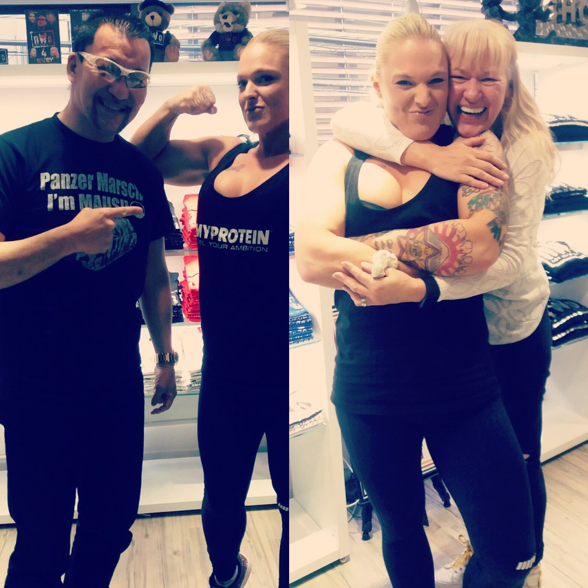 Uzivatel 蝶野正洋 Chono Masahiro Na Twitteru マルテイーナは 子供 姉妹 の様に応援している ジェシーとマルテイーナ