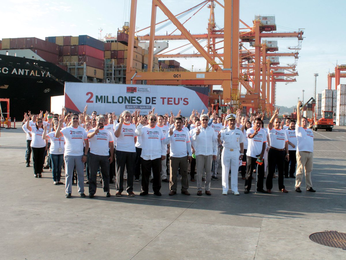 mundomaritimo's tweet image. Contecon @conteconmzo celebra el movimiento de 2 millones de TEUs  ow.ly/TezZ30efuIf