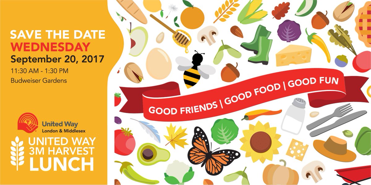 Get your tickets now! Join us for the United Way 3M Harvest Lunch on September 20th! bit.ly/2wq5Y2F