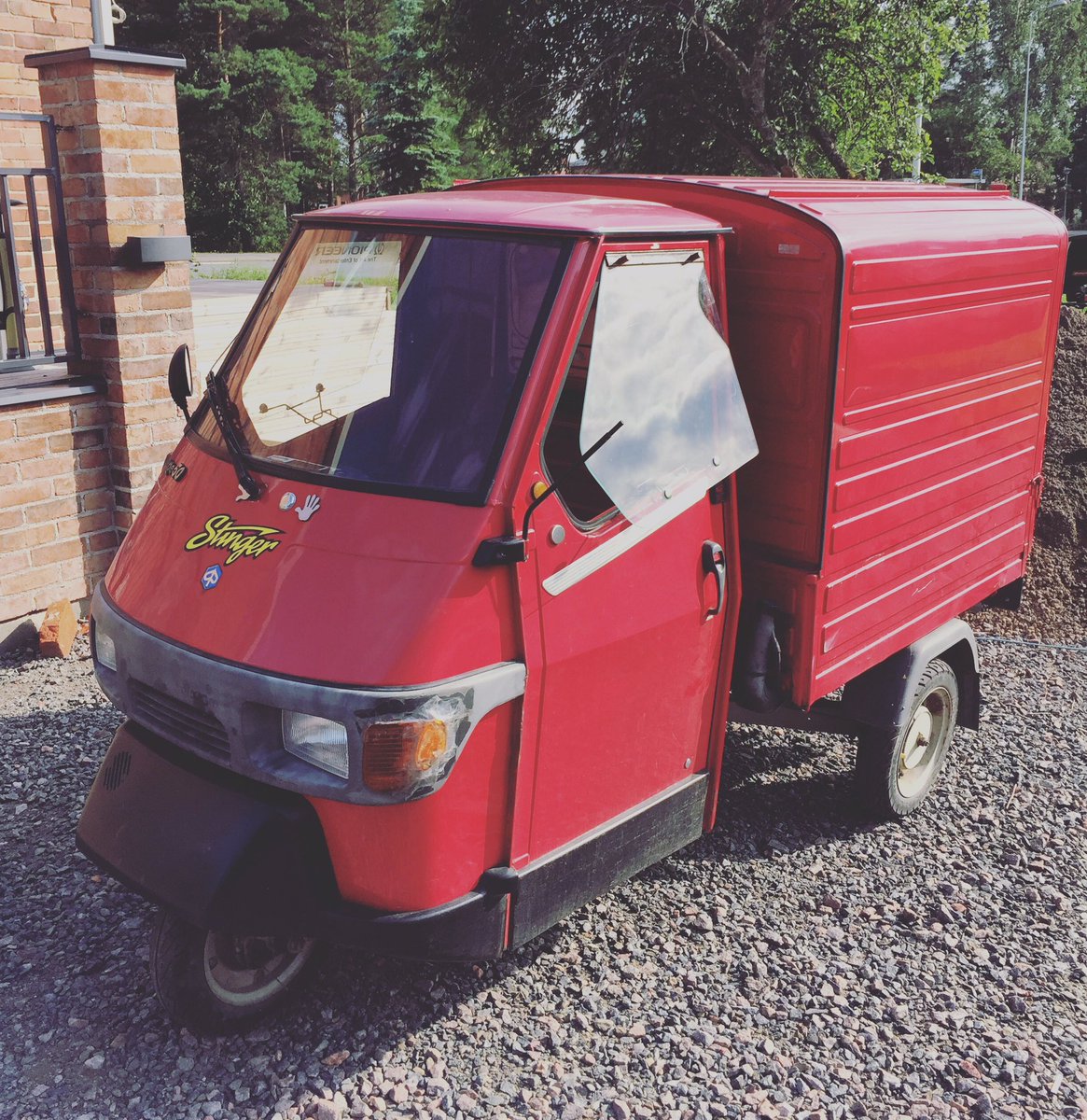 Toni Vilander Hello My New Friend Piaggio Official Piaggio Ape 50ccriders Italian Italianstyle Notforsale