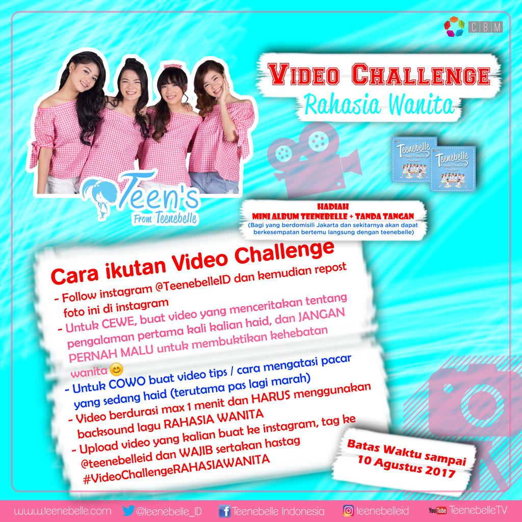Holaa supporteens ikutan yuk #VideoChallengeRahasiaWanita di instagram <a href="/teenebelle_ID/">TeeneBelle</a> siapa tauu kalian beruntung bisa ktmu teens 😘