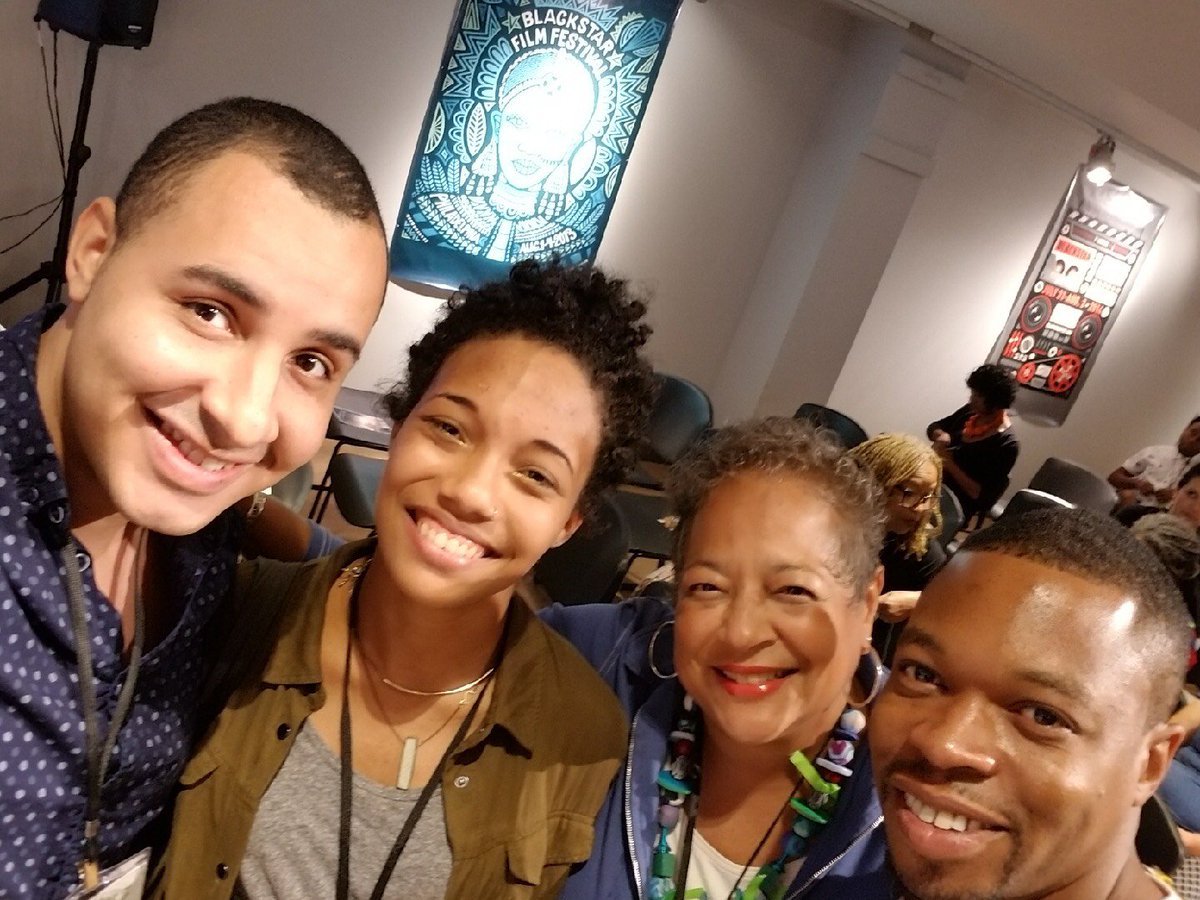 CreativeSpFilm's tweet photo. @mmspeaks with Jon Goff, Ashley Clark, and Dassane Cassell at the Curators Roundtable @BlackStarFest #CreativelySpeaking #BSF17 https://t.co/kBYWKJuymH