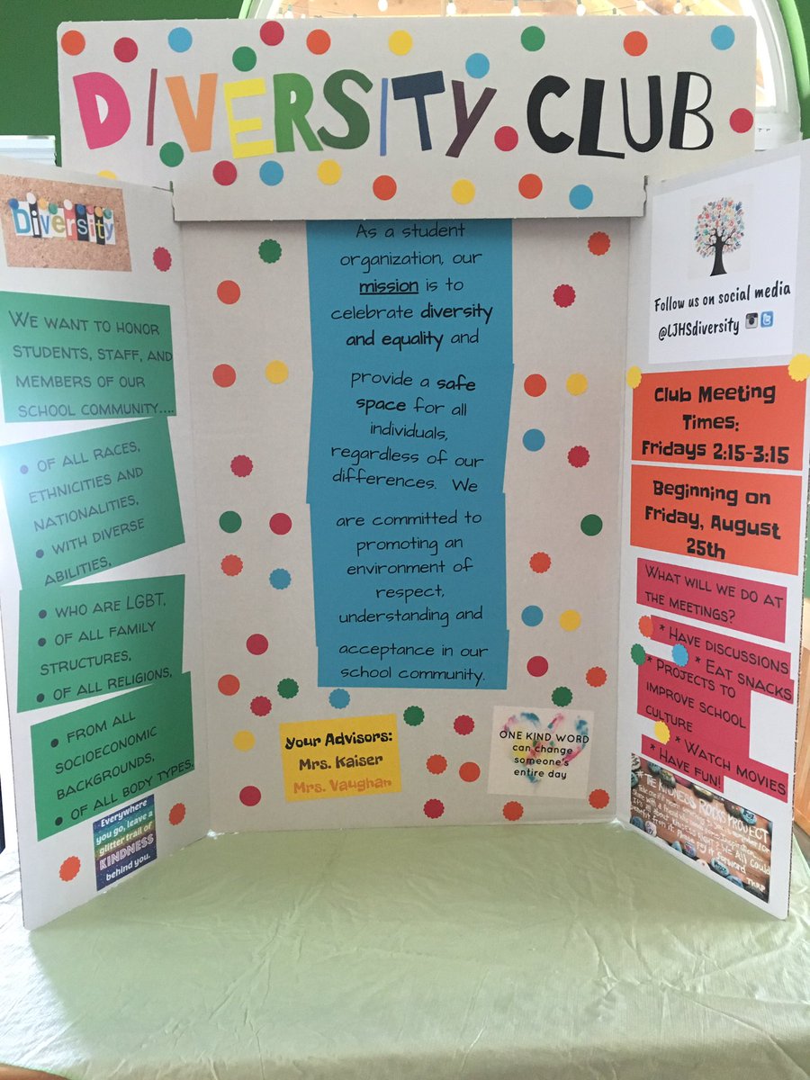 LJHS_Diversity's tweet photo. Our poster is ready for the activity fair! Our first meeting will be August 25th. Hope to see you there! #ljhsrocks https://t.co/dyPMFjXlv3