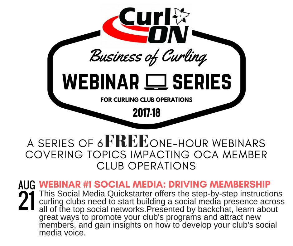 CLUBS | Get your social media game tight! Deadline for the first Business of Curling Webinar is fast approaching.  ontcurl.com/business-of-cu…