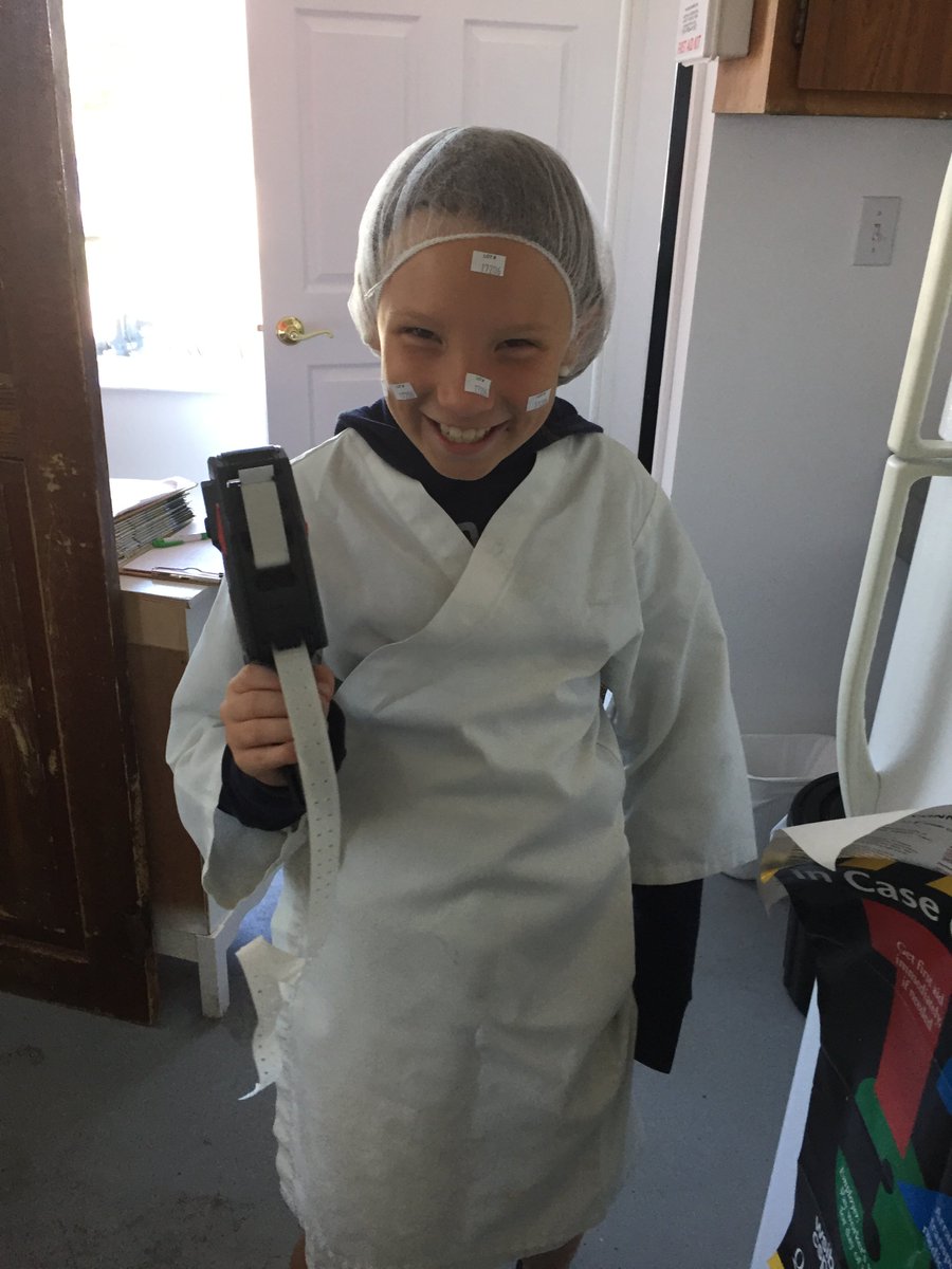 We brought our daughter Lil’ C to work today to “help” with some labeling!