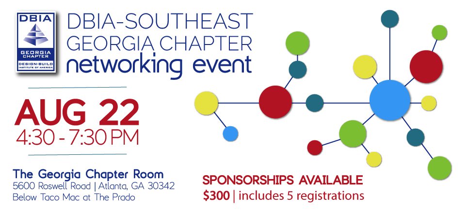 The Georgia Chapter Networking Event is approaching on August 22nd! Register now! Owners get in free!  ow.ly/hEkW30dLHw1