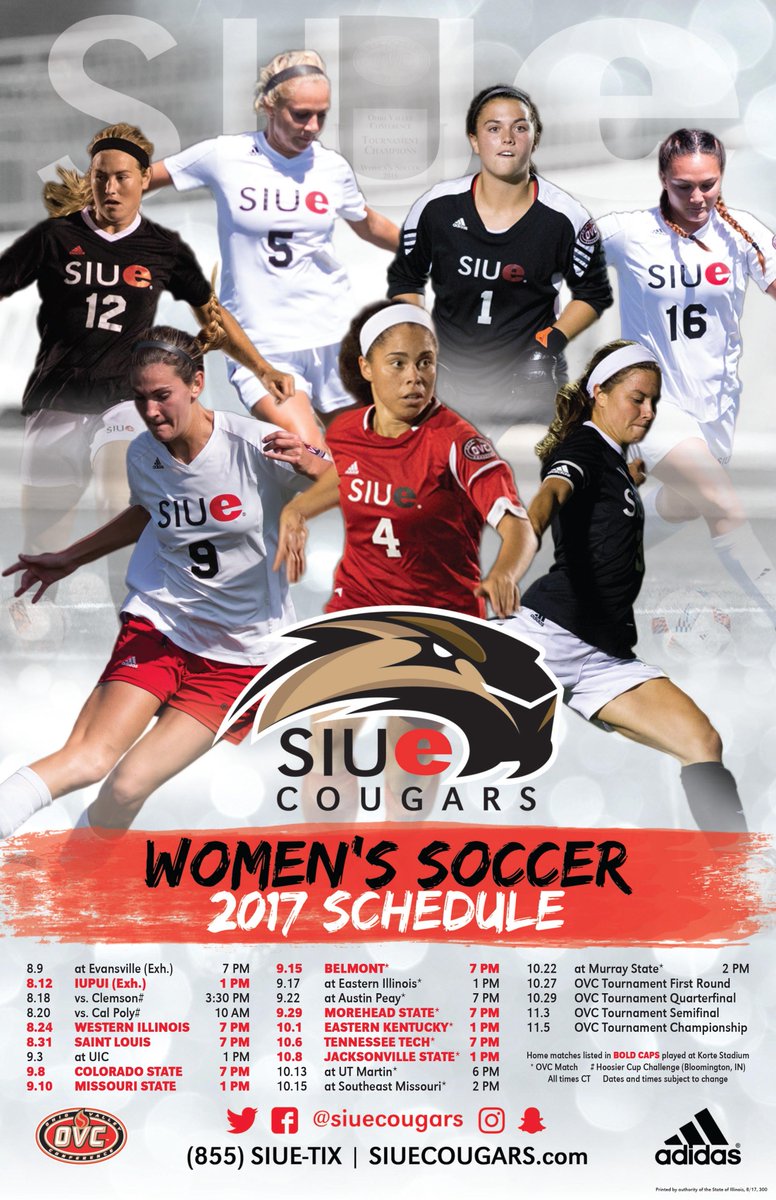 SIUECougars's tweet photo. Just in case you missed the schedule releases for @SIUEWSoccer, @SIUEMensSoccer &amp; @SIUEVolleyball...we have them right here for you!!! https://t.co/3FokuNkIMT