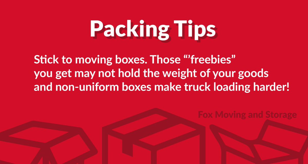 FoxMovingEastTN's tweet image. Those freebies may cost you in the long run! #packingtips #moving #freemovingboxes