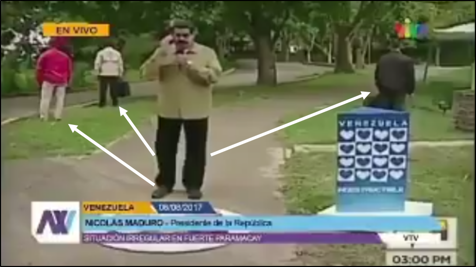 Uživatel José Palmar na Twitteru: „Anillo de seguridad del narco Maduro está muy cerrado por el pánico a la Misión NINJA, la operación es noche no de día.