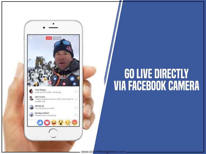 submitedge's tweet image. Users in the test group are seeing three tabs at the top of #FacebookCamera: Live, Normal and GIF. #FacebookUpdate