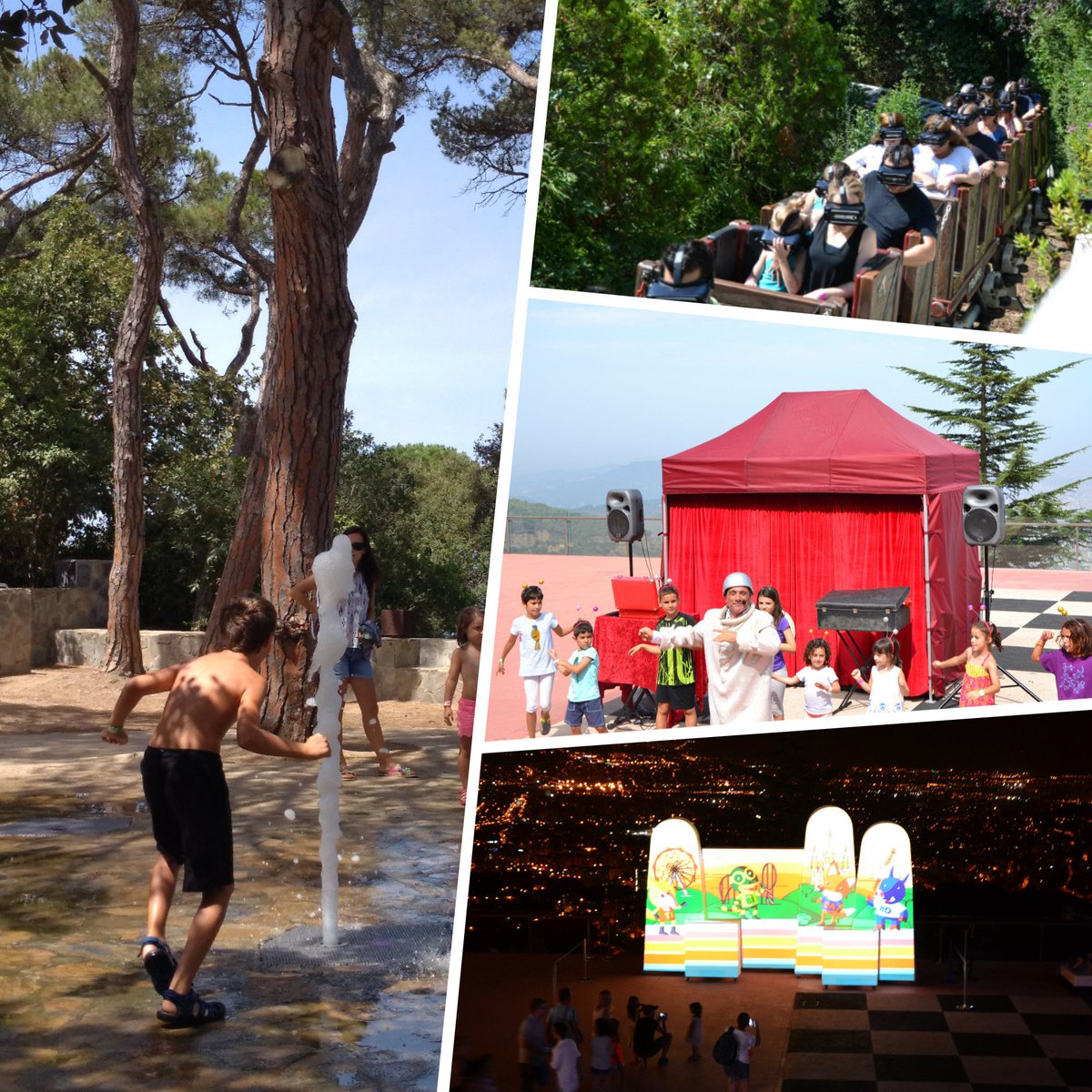 parctibidabo's tweet image. OBERT CADA DIA d'11h a 23h! Un estiu de #novetats: hem estrenat activitats i atraccions com #VirtualExpress, fonts interactives, mapping...