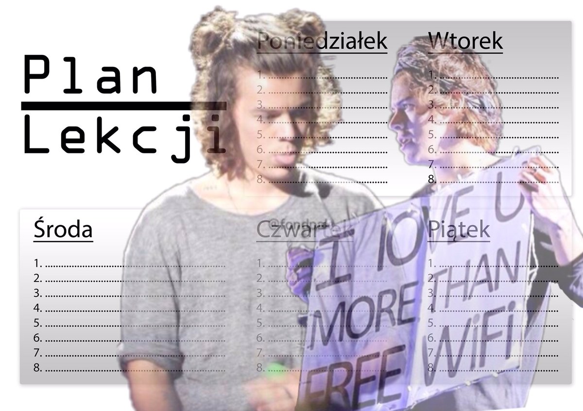 plany_lekcji's tweet photo. Plan lekcji z Harry Styles 
rt/ fav - jeśli zapisujesz https://t.co/hodKJHFBLE
