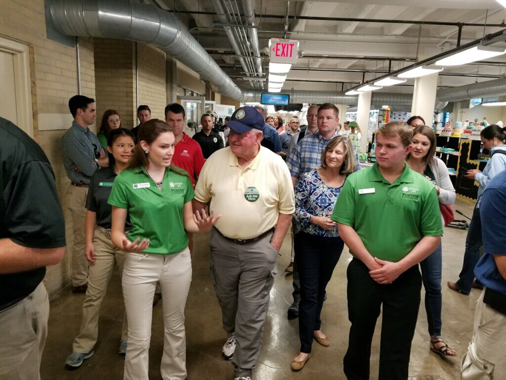 Couldn't ask for better tour guides at the <a href="/IndyStateFair/">Indiana State Fair</a> than the kids from <a href="/4H/">4-H</a>! Impressive knowledge of agriculture. #BackToOurRoots