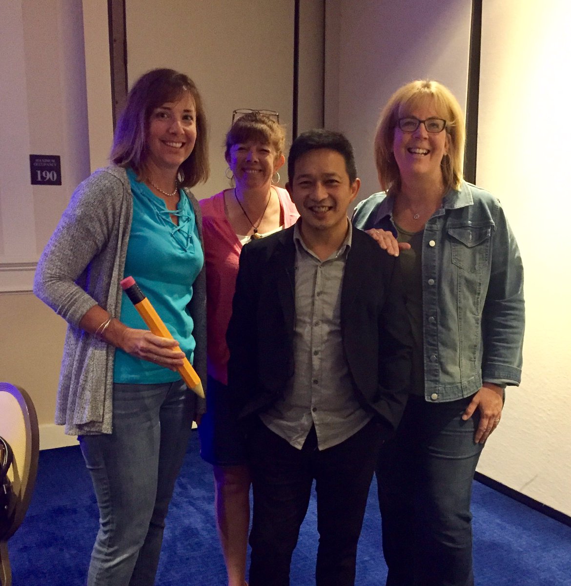 Kelley_Stout's tweet photo. Great conference! Highly recommend! Thanks for the pencils!!!#MathPlus2017 @gregtangmath  @ban_har       @DoctorBillTozzo  @karla_gaugler https://t.co/IzohKxMBUO