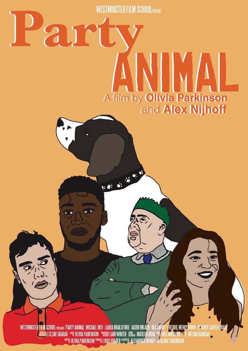 PartyAnimalFilm's tweet photo. Also check out one of two AMAZING posters created for the film; this one was done by Studio6 - releasing the second poster this evening also https://t.co/pQvp9nMHOW