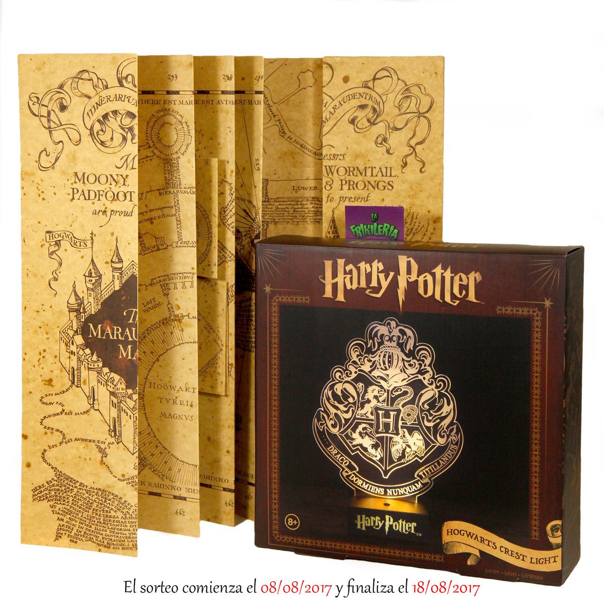 ¡SORTEAMOS EL MAPA DEL MERODEADOR Y UNA LÁMPARA DE HOGWARTS!

Para participar:
-Da RT
-Sigue a <a href="/frikileria/">La Frikileria</a> 

¡SORTEO INTERNACIONAL! ⚡️