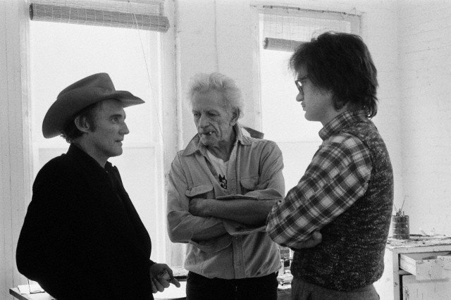 Dennis Hopper, Nicholas Ray, and Wim Wenders on the set of THE AMERICAN FRIEND. 📽  Wednesday at 4pm.