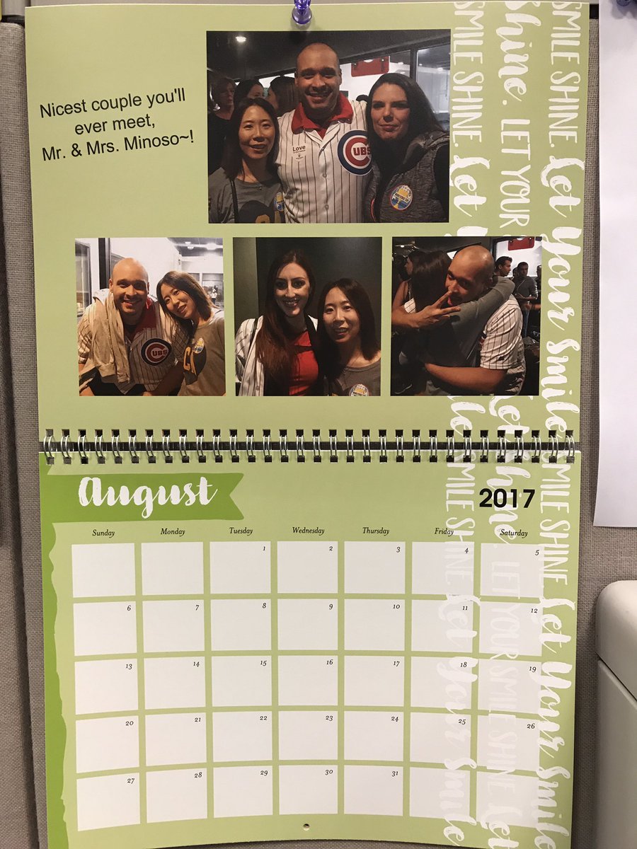 tekojuko's tweet photo. This is my calendar page for August. Makes me happy to see you both so happy! @DaMinoshow #HiMurphy π https://t.co/rXoTnHgscv
