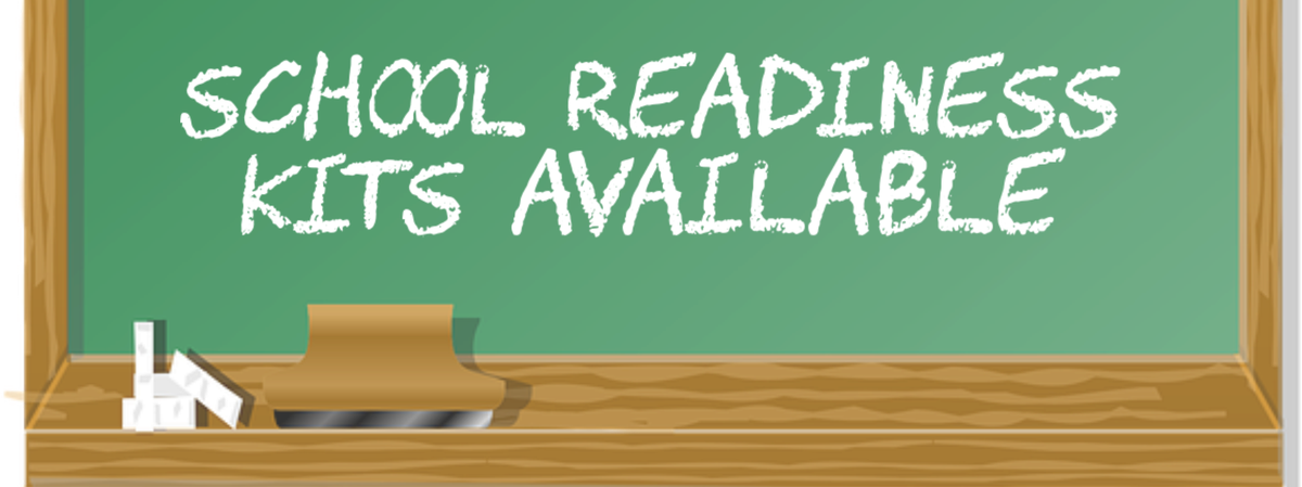 Drop in to get a free kit for your 4 year old! They will receive a free School Readiness Kit to help them prepare for kindergarten. #library