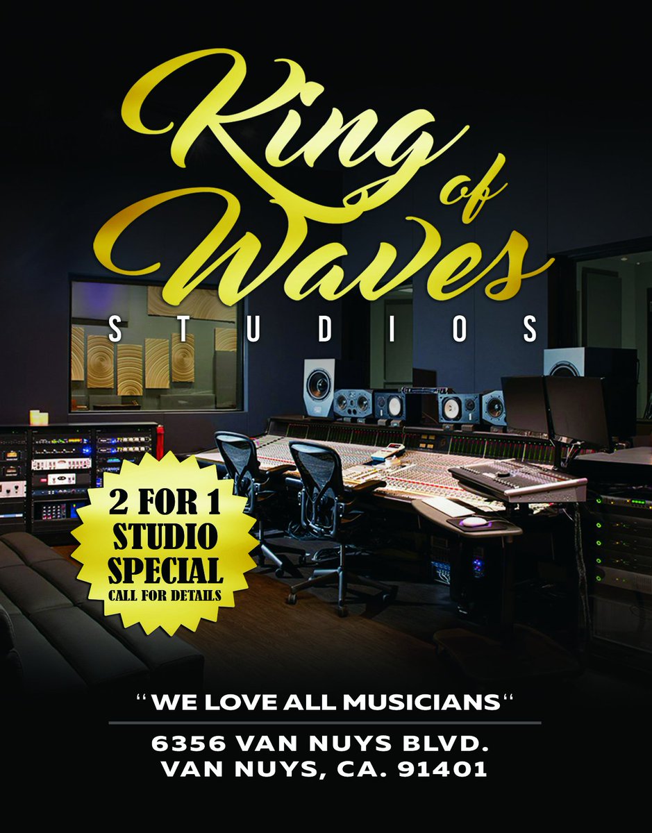 kingofwavesLA's tweet photo. Check out our 2 For 1 Studio Deals call for more info at 818-277-8815 https://t.co/uXz8g71gWa