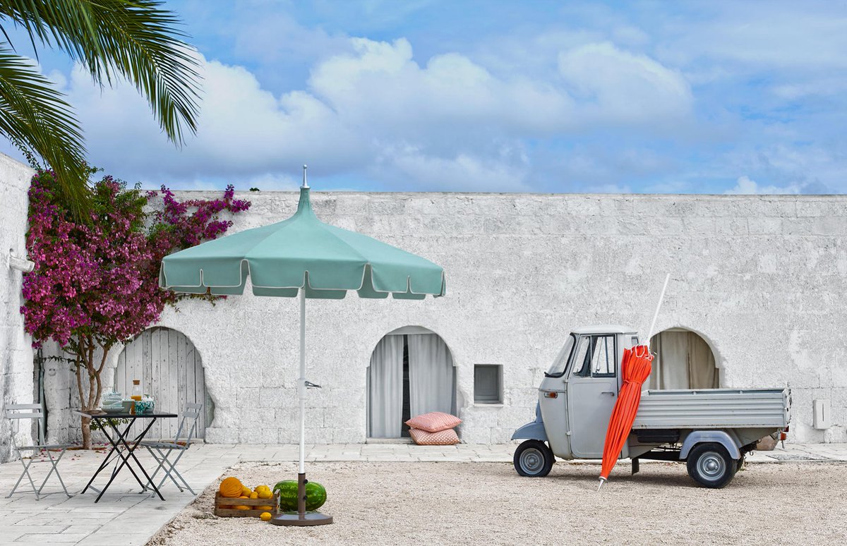 Sunbrella's tweet photo. Midday escape made possible by the Italian countryside,
throw pillows, and umbrellas #DesignPlusPerformance #ispysunbrella https://t.co/2cm3atWrwt