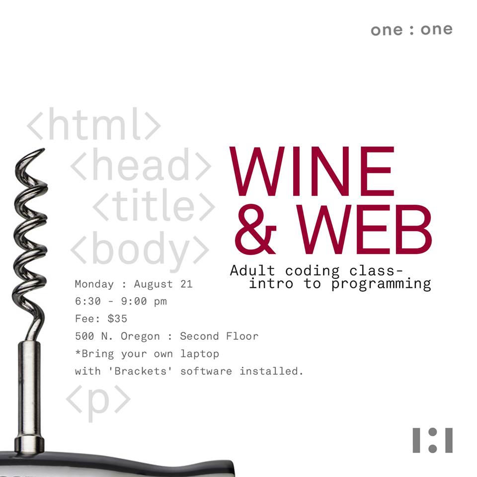 Purchase your tickets for our intro to programming class here: 
eventbrite.com/e/wine-web-tic…