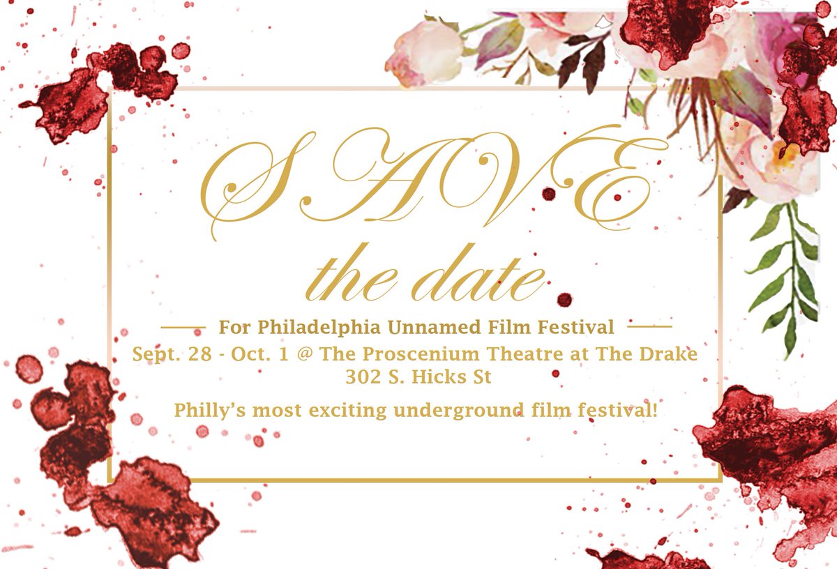 PhillyUnnamed's tweet image. Don't forget to save the date for #PUFF2 Sept 28 - Oct 1 at the Proscenium Theater at the Drake, Center City Philadelphia.