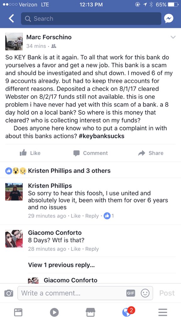 Foosh860's tweet photo. 8 day random hold on a local buissness check from a local bank? Never happened before. Cleared my account in 1 buisness day. Where is money. https://t.co/XnxCsBW8sT