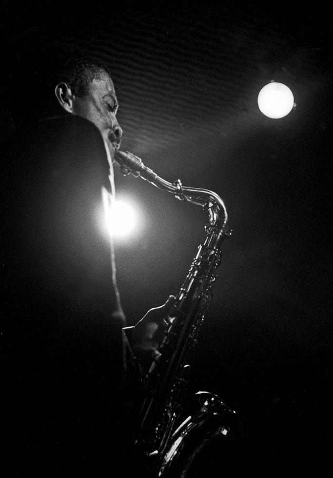 The #portrait of #JohnnyGriffin playing the saxophone.
#photography by #LeeTanner