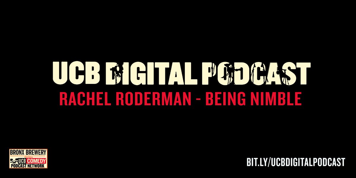 ucbdigital's tweet photo. NEW EPISODE: Being Nimble! Today @N8Russell chats with comedy producer @RachelRoderman. Streaming now: https://t.co/Kw77IkiDlC https://t.co/HfqRAbfkJu