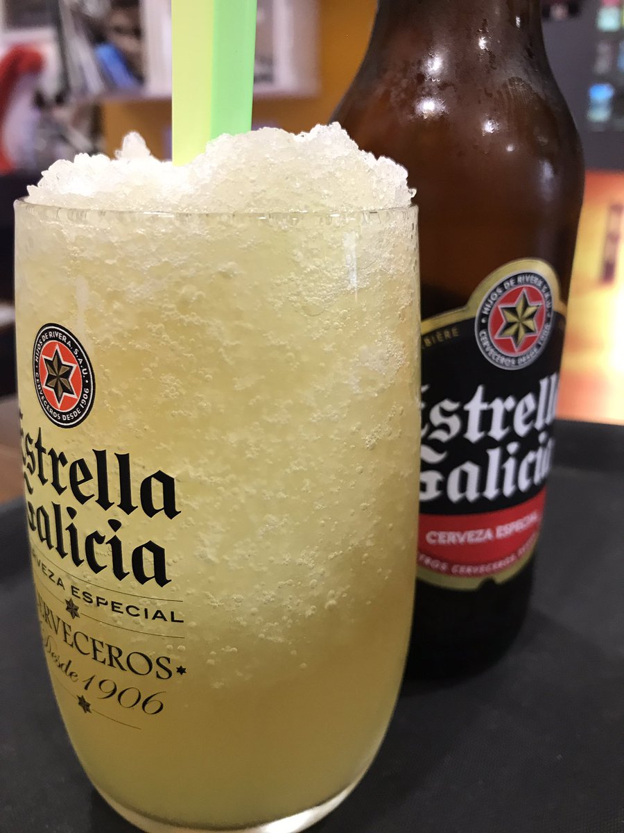 IbenseHeladeria's tweet photo. La caña del verano , granizado de limón de @IbenseHeladeria y estrella galicia #estrellagalicia #granizado #limon #ibense https://t.co/GwWv3o4OAz