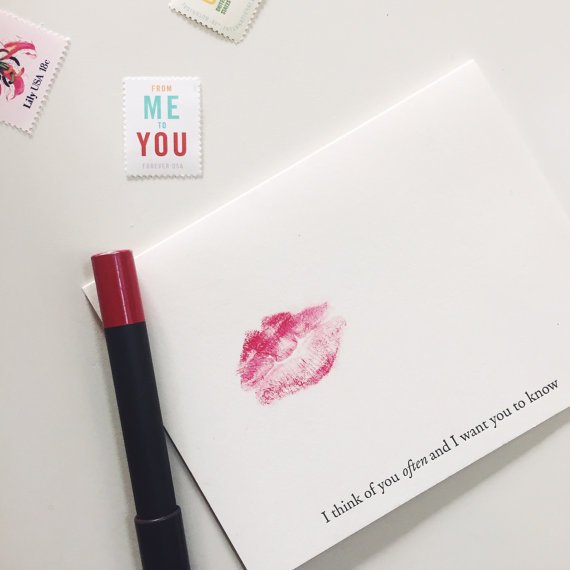 You can personalize your "Think of You Often" card however you'd like 💋 bit.ly/2umgsCD