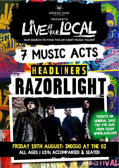 Razorlight (@razorlight) on Twitter photo We are playing a special show at London's O2 on 18th August! Tickets are selling fast, see you down the front: bit.ly/2hFEuCK #O2 We are playing a special show at London's O2 on 18th August! Tickets are selling fast, see you down the front: bit.ly/2hFEuCK #O2