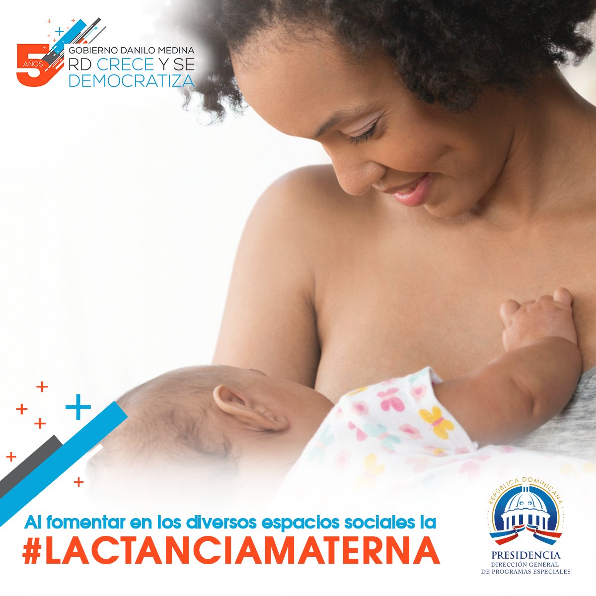 Incentivar la #LactanciaMaterna en todos los espacios públicos es un compromiso social. Únete al propósito #RDCreceYSeDemocratiza