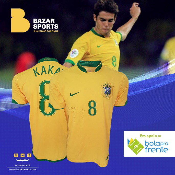 Falta pouco p encerrar o leilão da camisa autografada do craque <a href="/KAKA/">Kaka</a> . Participe, dê o seu lance! bazarsports.com <a href="/BrOrlandoCity/">Orlando City Brasil</a>