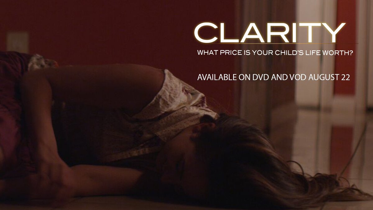 IADOWRFILMS's tweet photo. Clarity coming out on DVD and VOD August 22nd, 2017.

#humantrafficking #childkidnapping #newfilm #clarity #iadowrfilms #kidneydisease https://t.co/jrCIq8iPWs