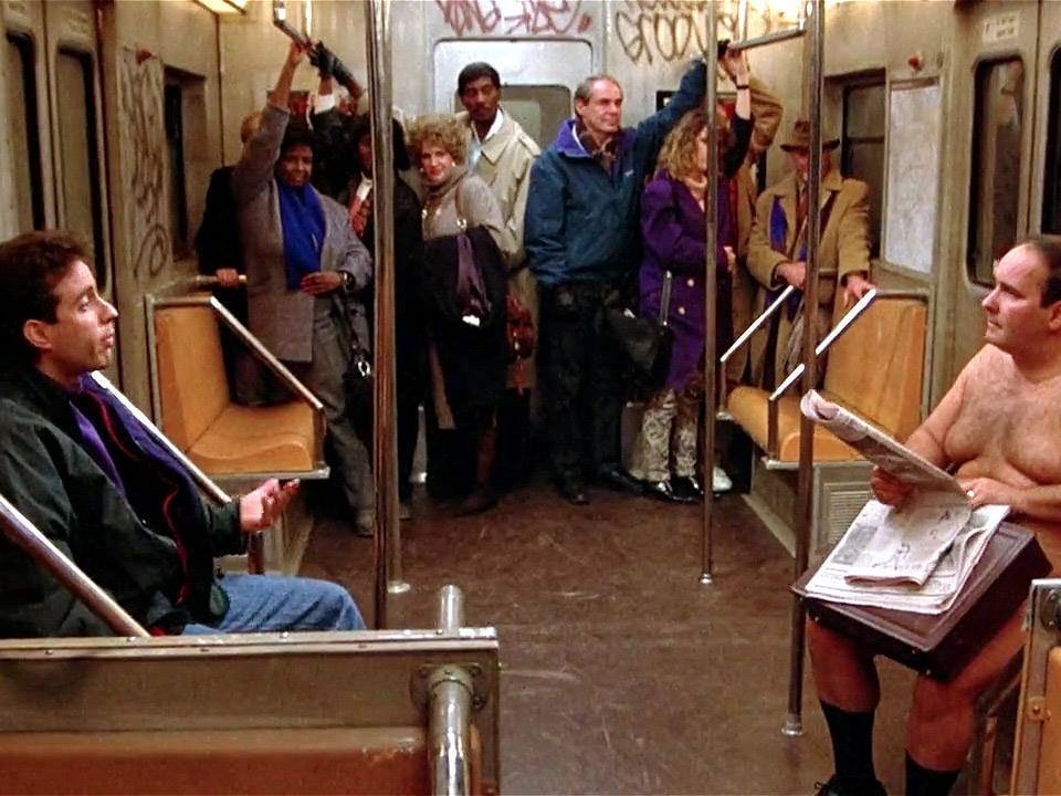 "I'm not ashamed of my body." "Exactly, that's your problem, you should be."“The Subway” is on #Seinfeld tonight! https://t.co/AHAXnQ0oJp