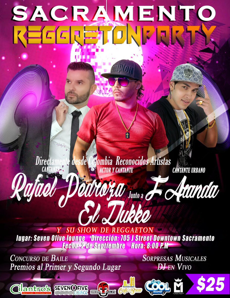 ELDUKKEFANS's tweet photo. Farid Duque #faridduque #eldukke @eldukkke @eldukkeoficial estará acompañando a la gente d Sacramento california 🇺🇸 este 2 d sep no falten! https://t.co/0X9IiYfScw